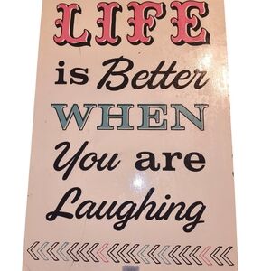 Inspirational Wall Art with Pink and Blue Accents